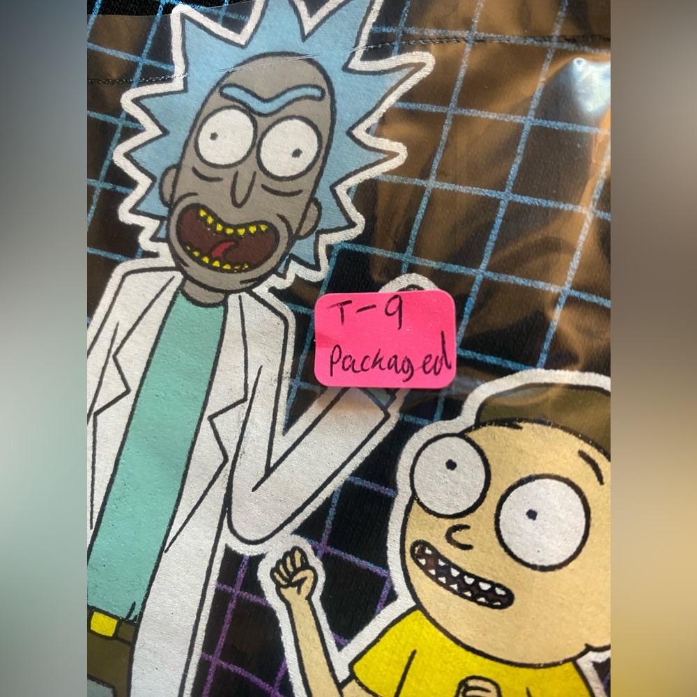 Rick & Morty Adult Swim Men’s Sz S Black Fleece Shorts Rue21 NWT $29.99 - Picture 7 of 7